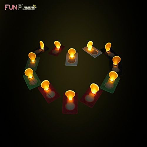 Glow LED Pocket Credit Card Wallet Bulb Light Creative Gadget (5Pcs)