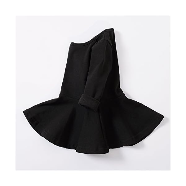 Infant Toddler Baby Girls Dress Pink Ruffle Long Sleeves Cotton - Image 4