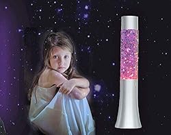 Lightahead® 13" Glitter Glow Lamp with Metal Base