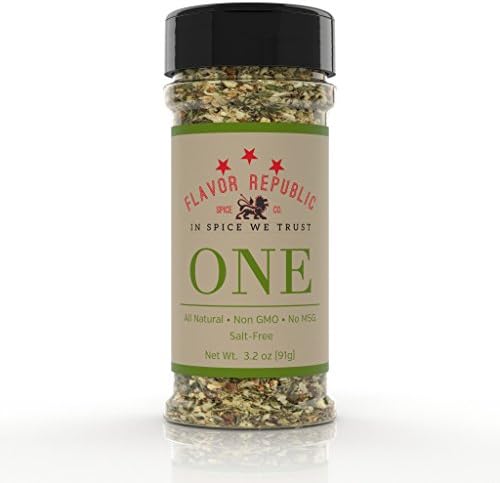 All Purpose Seasoning, ONE Blend. Black Pepper and Onion Spice for Vegetables, Pork, Chicken and Steak - Flavor Republic (3.2 oz)