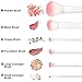 12 Pcs Makeup Brushes HANXUS Professional Foundation Blending Contour Eyeshadow Brow Blush Lip Eye Face Liquid Powder Cream Cosmetics Brushes tool Kit
