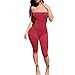 Women's One Piece Swimsuit Deep V Neck Strappy Swimwear Sexy Slimming Tummy Control Swimsuit Beach Dress