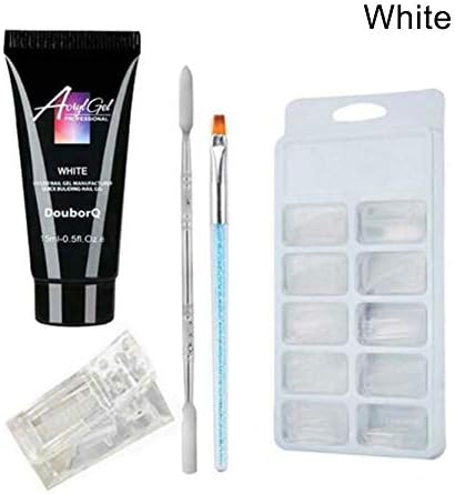 Enterrific 5Pcs/ Set Poly Gel Kit UV Acryl Builder Polygel Fast Dry Nail Art Tools