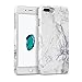 iPhone 7 Plus Case, Marble iPhone 8 Plus case, GMYLE [White Marble] Slim Glossy Hard Cover Case - Ultra Low Profile