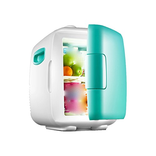 Click Here to See More Images STAZSX Car Mini Refrigerator Single Door Refrigerator Micro Refrigeration Refrigerator Car Refrigerator, Green 8L-23X28X31cm