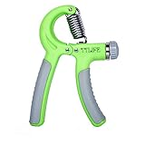 TTLIFE Hand Grip Gripper Adjustable Resistance 22-88 Lbs Strength Training Forearm Muscle Wrist Exerciser Developer Green for Athletes Pianists Kids