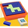 RubRab Tangram Puzzle Creative Pattern Logic Game for Age 6 to Adult Learn Logical Reasoning Skills Innovation Toys Educational Game Board Parent-Child Game Montessori Gift Toy for Kids 60pcs Cards