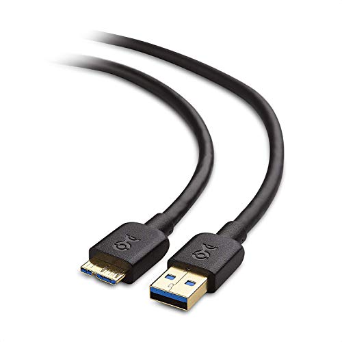 cable matters cable micro usb 3.0 largo  en negro de 15 pies