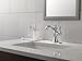 Delta Faucet Cassidy Single Hole Bathroom Faucet, Single Handle Bathroom Faucet Chrome, Bathroom Sink Faucet, Metal Drain Assembly, Chrome 597LF-MPU
