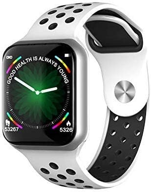AMBLink F8 1.3-inch Screen Waterproof Smartwatch with Heart Rate Blood Pressure for iOS Android Phone (Silver)