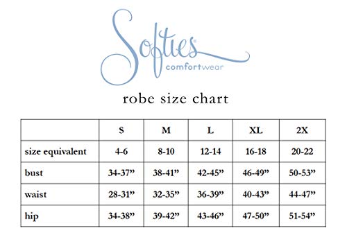 Softies Women's Ruffle Chenille Bed Jacket (Small, Pink)