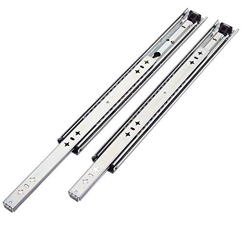 VESLA HOME soft close Hardware Ball Bearing Side Mount Full Extension Drawer Slidesï¼ŒHeavy Duty Slides, 10 inch, 210 lb