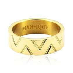AUTHENTIC MAN-IQUE’s Handmade Plated Tri-Ring