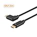 CableCreation Angle USB C to USB C Cable 100W, 90 Degree USB Type C Cable 5A Fast Charging, Compatible with New MacBook(Pro), Chromebook Pixel, Galaxy S20, S20+, S20 Ultra, Note 10, 6ft/Black