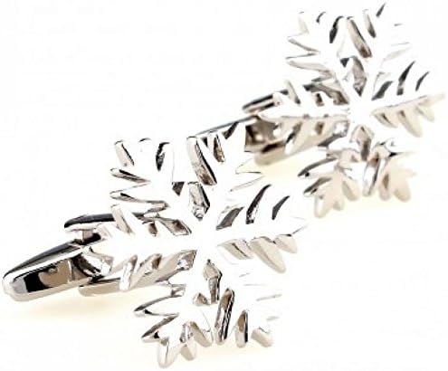 A gentleman Snowflake Cufflink Cuff Link 2 Pairs Free Shipping Promotion