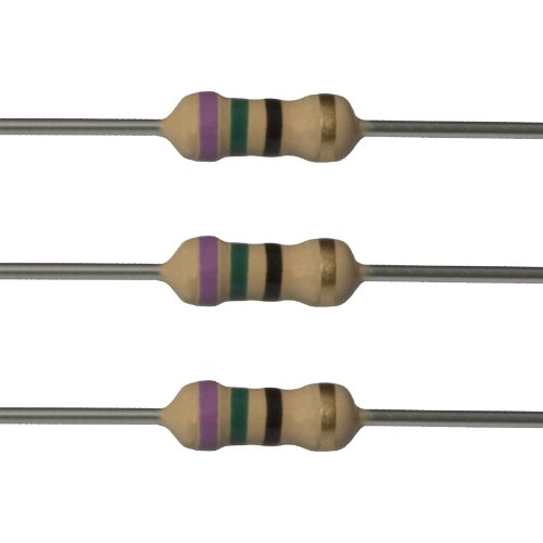 E-Projects 100EP51475R0 75 Ohm Resistors, 1/4 W, 5% (Pack of 100)