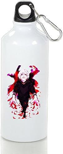 POOZ Tokyo Ghoul Unique Aluminum Bottle With Sport Cap With Carabiner Hook