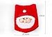 ZJchao Santa's Gift Sack Bags, 1Pc Cute 3D Santa Claus Face Red Velvet Fabric Bags for Wrapping Candys Toys