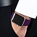Laffav Compatible with Apple Watch Band 40mm 38mm, for Women Men, Silicone Sport Replacement Band Compatible with Apple Watch Series 4/3/2/1, Small/Medium, Plum Sarah