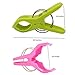 Bingolar 8Pcs Beach Towel Clips,Plastic Windproof Clothes Hanging Peg,Plastic Quilt Clips,Large Beach Towels,Quilt Clamp Holder Sunbed Peg, Sunbed,Pool.