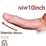 Hot Penies S-Leeve Ring for Men Reusable 9 Inch Strentch Length Can Be 15 Inch Realistico Extender Enlargement Sheath