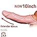 Hot Penies S-Leeve Ring for Men Reusable 9 Inch Strentch Length Can Be 15 Inch Realistico Extender Enlargement Sheath