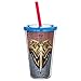 Zak Designs WWMA-0850 Wonder Woman Movie Double Walled Straw Tumbler, 17 oz, Multicolor