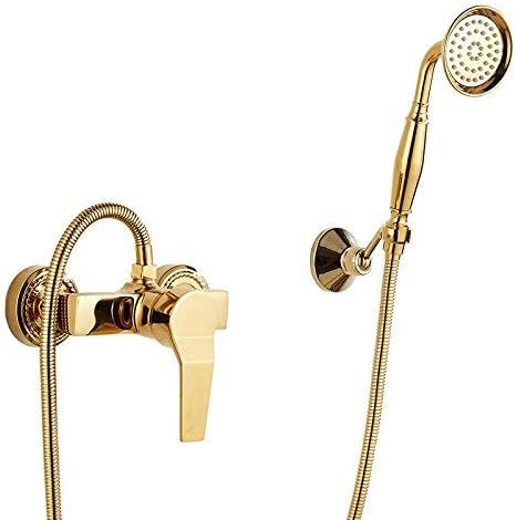 DZX Baño de Cobre Moderno Grifo de Ducha Dorado Grifo de bañera Grifo