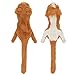 No Stuffing Dog Toys with Squeakers, Durable Stuffless Plush Squeaky Dog Chew Toy Set with Fox Skunk Lion for Small Medium and Large Dogs 3 Packs, 23-Inch
