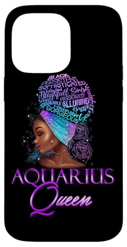 Purple Aquarius Queen African American January February Case for iPhone 14 Pro…