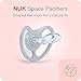 NUK Space Orthodontic Pacifier, 0-6 Months 2 Count(Pack of 1)
