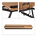 Relaxdays Tilting Laptop Table, MDF Notebook Lapdesk for Your Bed, Tray HxWxD: 23.5 x 56.3 x 31.6 cm, Naturalthumb 3
