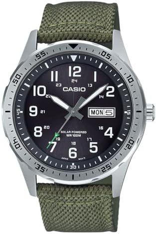Amazon.com: Casio Men's Stainless Steel Quartz Resin Strap, Black