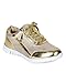 Nature Breeze CD33 Metallic Shimmer Lace Up Lightweight Cross Training Sneaker - Gold