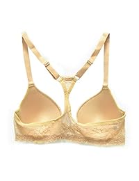 plusexy damaes Racerback Cierre frontal cierre sujetador Plunge Encaje Underwire Support Brassiere