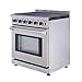 Thor Kitchen LRG3001U Freestanding Style Gas Range with 4.55 Cubic Feet Oven, 5 Burners, Convection Fan, 30- Inch