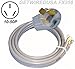 MALE 10-50P 3-PRONG PLUG 3-PIN CORD for RANGE / STOVE / OVEN / DRYER WIRE 220 50A-125/250V CABLE. GETWIREDUSA FX358