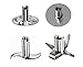 Bamix Blender Replacement Blade Set for All Models (4 Blades) Multi-purpose Blade, Meat/Vegetable Blade, Blender Blade & Beater blade