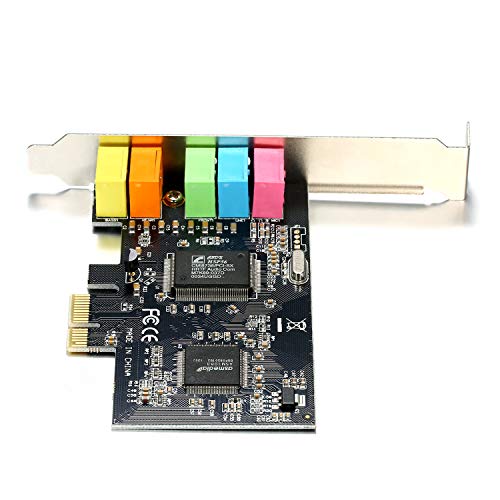 Carte Son PCI-Express 5.1 Canaux - Puce CMI8738 Pour Home Cinéma Et Jeux 3D Sur PC