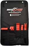 Motivx Tools 5pc Car Trim and Door Panel Removal Kit - Safely Pry Plastic Dash Pieces, Window Trim, Upholstery, Interior and Exterior Auto Parts Without Breaking Clips, Fasteners, or Scratching Paint