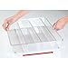 mDesign Set of 2 Drawer Inserts - Extendable Cutlery Tray for Kitchen Utensils such as Cooking Spoons, Spatulas & Whisks - Customisable: 3 to 4 Compartments - Clear