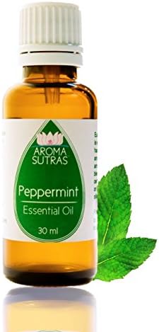 Aroma Sutras Peppermint Essential Oil, 100% PURE , STEAM DISTILLED &amp; THERAPEUTIC -1 oz