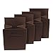 Sorbus Foldable Storage Cube Basket Bin (4 Pack, Chocolate)