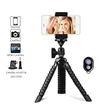 iPhone Tripod Mini Flexible Cell Phone Tripod Universal Bendable Selfie Stick Holder Mount for Gopro Camera iPhone Samsung LG HTC