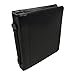 Samsill Leather Portfolio Zipper Closure, 1 inch Ring Binder, Carry Handle, 8.5 Inch x 11 Inch Letter Size Writing Pad, Black