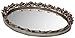 Taymor Antique Oval Mirror Trays, Silver