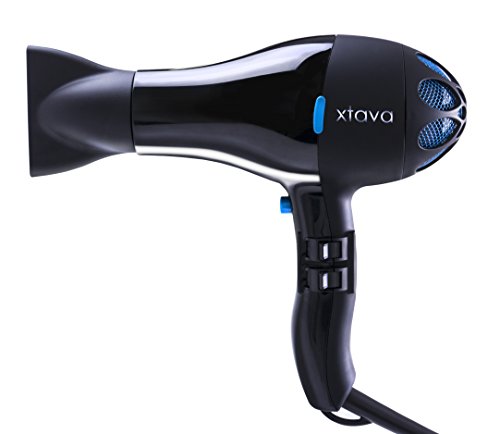 xtava 1875W Anemone Wind Flower Ionic Ceramic Hair Dryer - Blue Petals