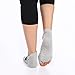 Yoga and Pilates Grip Toeless Socks Organic Cotton Barre Workout Non Slip with Grips Non Skid Exercise Gym for Women by Ekko Yoga