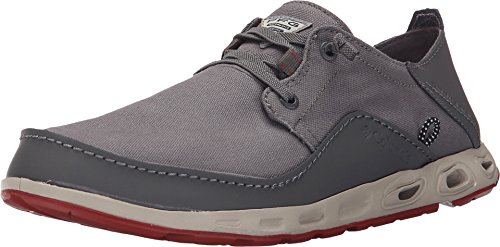 Columbia Men's Bahama Vent Relaxed PFG Leather Casual Boat Shoes (7.5 D(M) US, City Grey Gypsy)