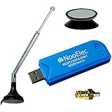 NooElec NESDR Mini 2+ 0.5PPM TCXO RTL-SDR &amp; ADS-B USB Receiver Set w/ Antenna, Suction Mount, Female SMA Adapter &amp; Remote Control, RTL2832U &amp; R820T2 Tuner. Low-Cost Software Defined Radio.